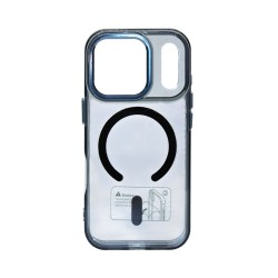 Capa Magnética Transparente em Acrílico Premium para Apple iPhone 17 Pro/iPhone 18 Pro Preto